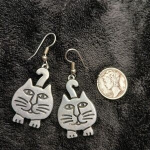 5$ Jewelry Gifts Silver Dangle Earrings
